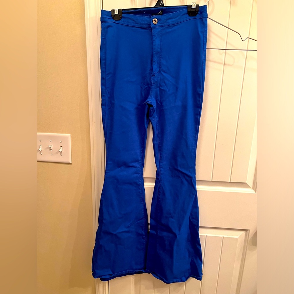 Blue flare pants size XL